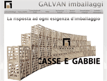 Tablet Screenshot of galvanimballaggi.it